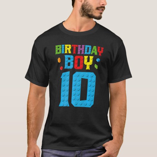 マスタービルダー10誕生日少年10年ビルド Tシャツ (正面)