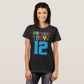 マスタービルダー12誕生日少年12年建物 Tシャツ (正面フル)