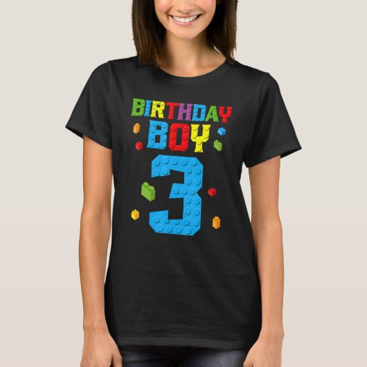 マスタービルダー3rdバースデーボーイ3 3年ビルド tシャツ (正面)
