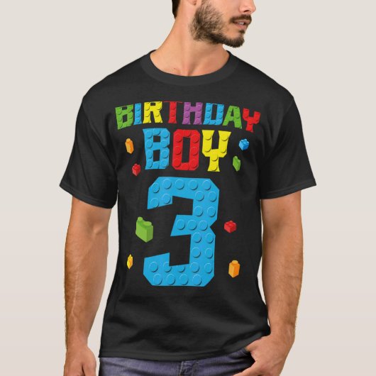 マスタービルダー3rdバースデーボーイ3 3年ビルド tシャツ (正面)
