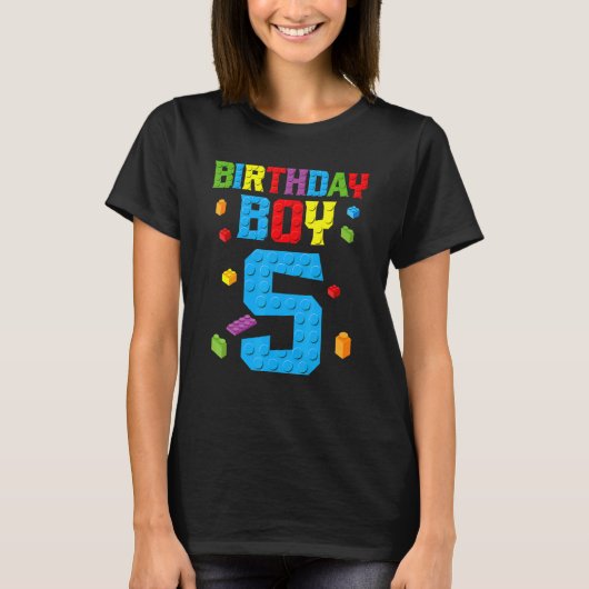 マスタービルダー5th誕生日少年5 Five Year Buildi Tシャツ (正面)