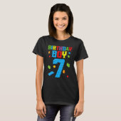 マスタービルダー7番目の誕生日少年7年ビルド Tシャツ (正面フル)