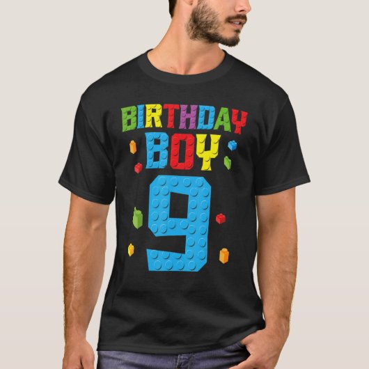 マスタービルダー9誕生日ボーイナイン9年ビルディ Tシャツ (正面)