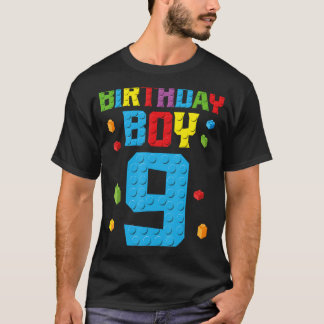 マスタービルダー9誕生日ボーイナイン9年ビルディ Tシャツ