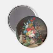 マスターフルスチルライフ:花とフルーツマグネット マグネット (正面/裏面)