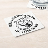 マスターブッチャー飲料用コースター スクエアペーパーコースター (アングル)