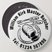 マスターブッチャー 缶バッジ (正面&裏面)