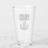 “マスターブラスター” EOD バッジとアメリカ国旗 タンブラーグラス (裏面)