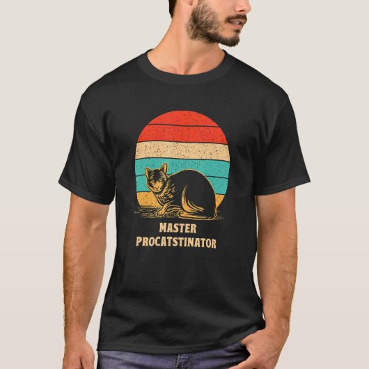 マスタープロカチネーター猫ユーモア子猫レイジー Tシャツ (正面)