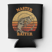 マスターベイターヴィンテージベース魚釣りおもしろいキャンピングT 缶クーラー (正面)