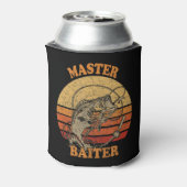 マスターベイターヴィンテージベース魚釣りおもしろいキャンピングT 缶クーラー (缶裏面)