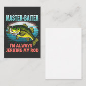 マスターベイター、いつも竿をしゃくってるよ、ダッドフィッシャー ノートカード (正面/裏面)