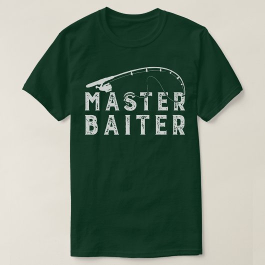 マスターベイター バス釣り 面白い釣り人ジョークだ Tシャツ (デザイン正面)