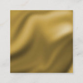 マスターペインター&金ゴールドグリーンチェッカーボードパターン スクエア名刺 (裏面)