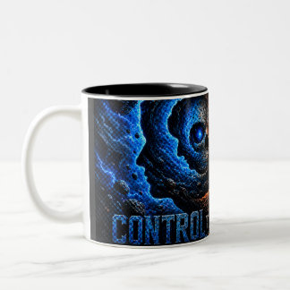 マスターマイヘム コントロールザスパイラルTシャツ – 3D ツートーンマグカップ