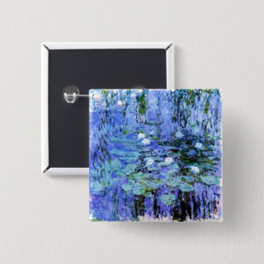 マスターモネのジヴァニーリリー池 缶バッジ (正面&裏面)