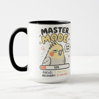マスターモードのオカメインコのミームPNG | おもしろいバーンアウトプロ マグカップ