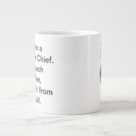 マスター実在·チーフ·コーヒー·ジャイアント·コーヒー·マグ ジャンボコーヒーマグカップ (正面)