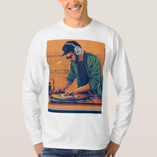 「マスター溝をスピン」 Tシャツ (正面)