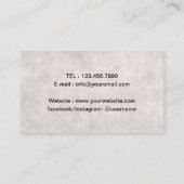 マスター理容師かみそりバーバーバーショップ美容師 名刺 (裏面)