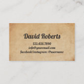 マスター理容師ショップバーバーバーショップカスタマーロイヤリティ ロイヤリティカード (裏面)