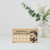 マスター理容師ショップバーバーバーショップカスタマーロイヤリティ ロイヤリティカード (スタンド正面)