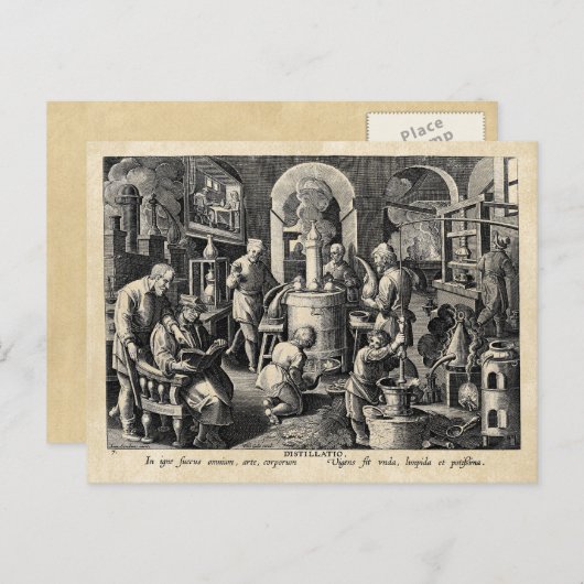 マスター錬金術師の研究室道具 ポストカード (正面/裏面)