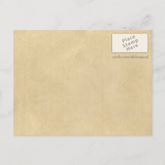 マスター錬金術師の研究室道具 ポストカード (裏面)