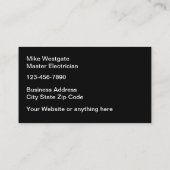 マスター電気工事士サービスの両面 名刺 (裏面)