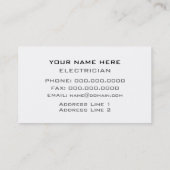 マスター電気技師名刺 名刺 (裏面)