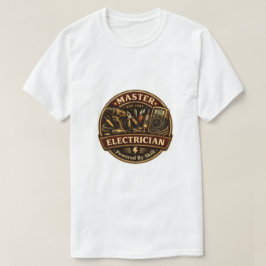 マスター電気技師 EST 1947 ヴィンテージバッジ Tシャツ