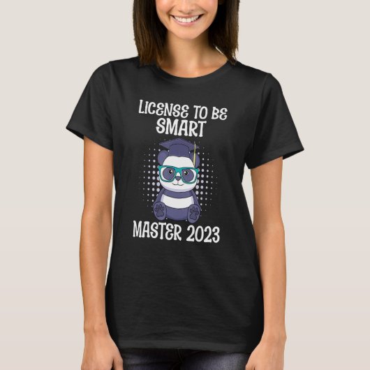 マスター頭が切れるレベル2023マスターへのライセンス Tシャツ (正面)