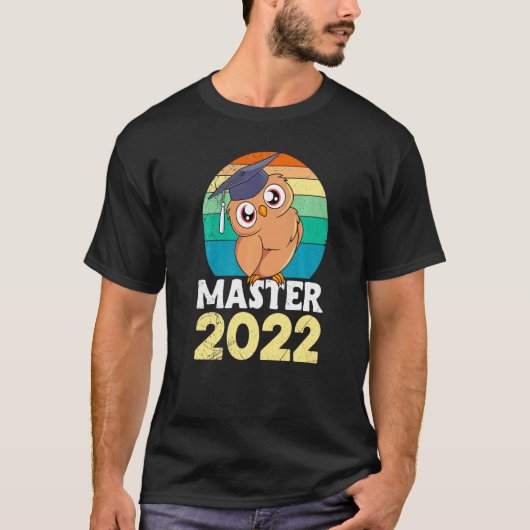 マスター2022卒業式マスターハット Tシャツ (正面)