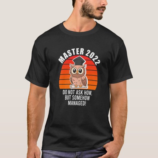 マスター2022度何らかの管理マスター Tシャツ (正面)
