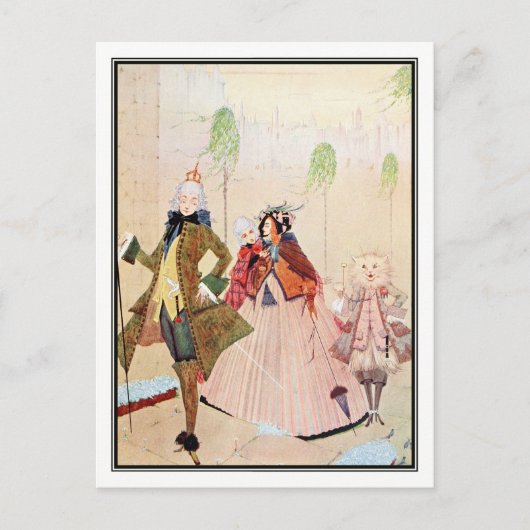 マスター・キャット・バイ・ハリー・クラーク ポストカード (正面)