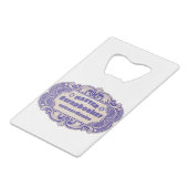 「マスター・スクラップブック・エクストラナニー」 クレジットカード栓抜き (裏面アングル)