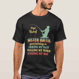 マスター・バイター・ベンディング・マイ・ロッド・おもしろい魚釣り Tシャツ