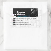 マスター・プラマー |ハンディマン名刺 長方形シール (バッグ)