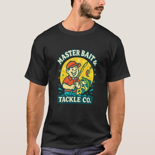 マスター・ベイター バス釣りグッズ おもしろ父の日 Tシャツ (正面)