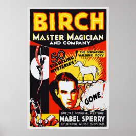 マスター・マジシャン 1930年 ビンテージ広告 ポスター