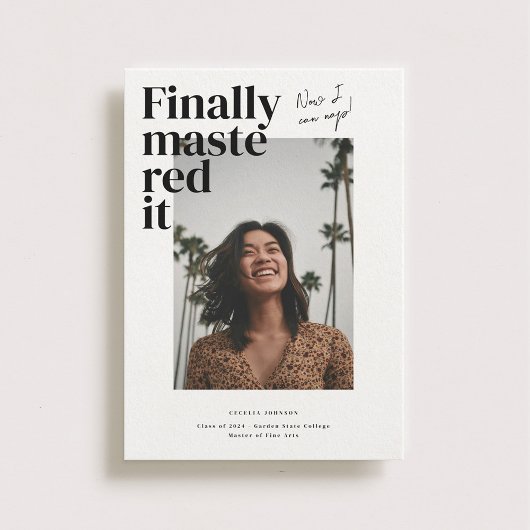 マスター!卒業写真の発表 招待状