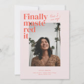 マスター!卒業写真の発表 招待状 (正面)