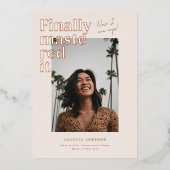 マスター！卒業写真の発表 箔招待状 (正面)