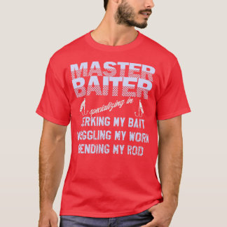 マスターBaiter おもしろい Fishermansスキルリスト Tシャツ