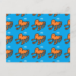 マスターC..M.F.Bによるオレンジ色の小さなタコ ポストカード