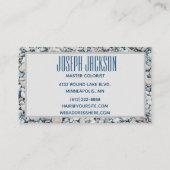 マスターColorist Stoneバックグラウンド名刺 名刺 (裏面)