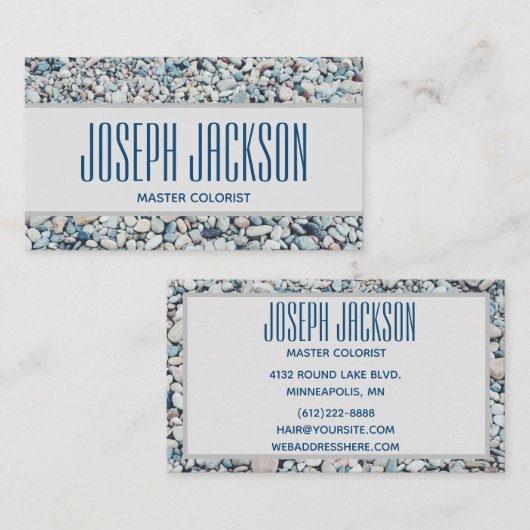 マスターColorist Stoneバックグラウンド名刺 名刺 (正面/裏面)