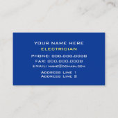 マスターElectrician名刺 名刺 (裏面)