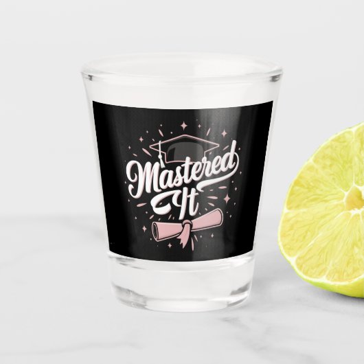 マスターItマスターズ学位MBA卒業 ショットグラス (正面)