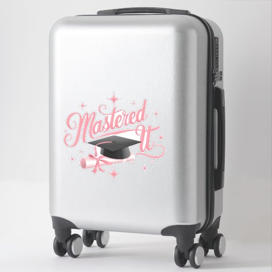 マスターItマスターズ学位MBA卒業 シール (スーツケース)